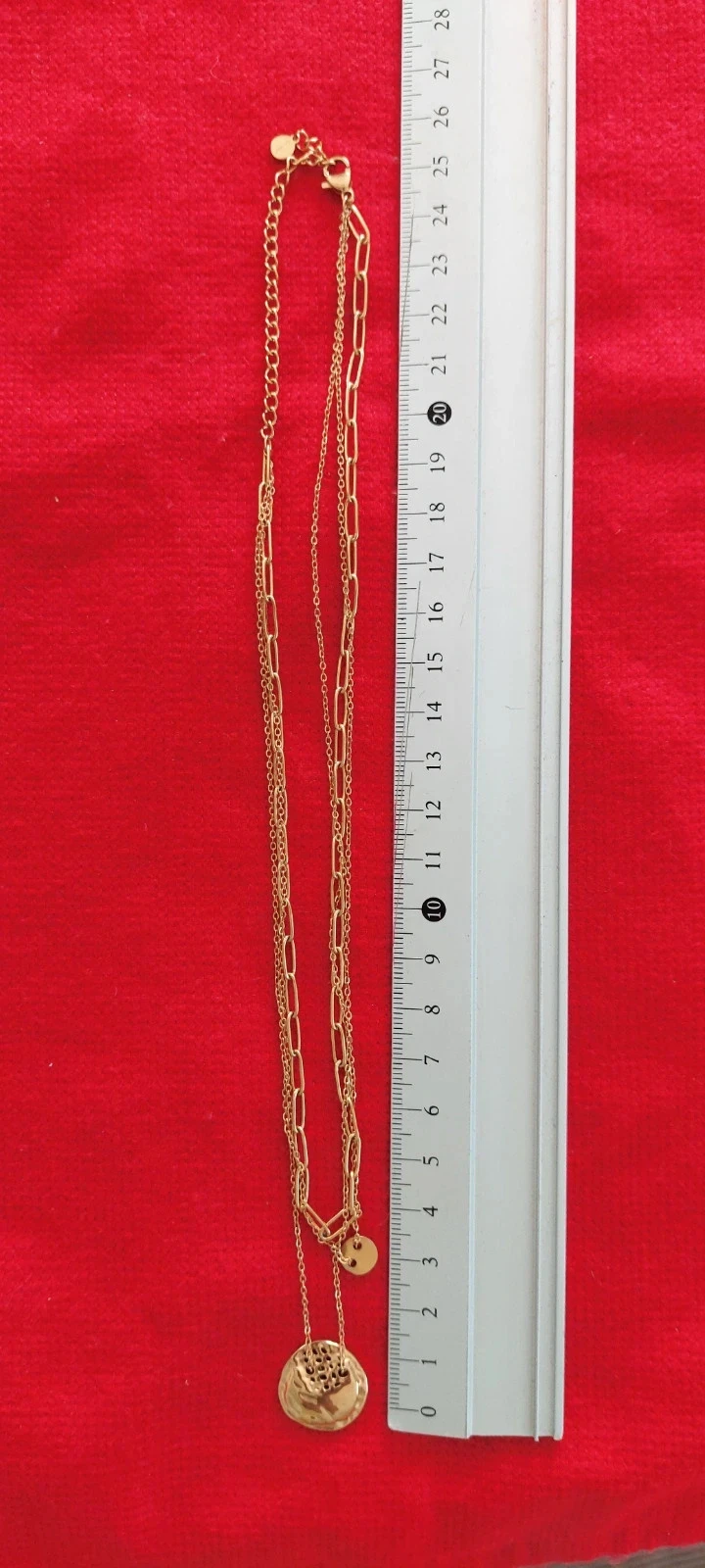 Collier multi-rangs doré en acier inoxydable - Style Créateur – photo 7